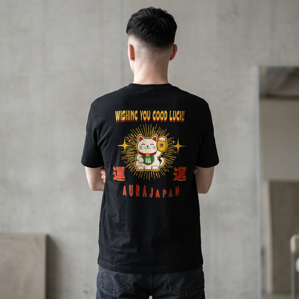 Good Luck Neko Box Tee